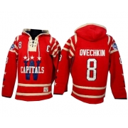 Alex Ovechkin Washington Capitals Old Time Hockey Men's Premier 2015 Winter Classic Sawyer Hooded Sweatshirt Jersey - Red