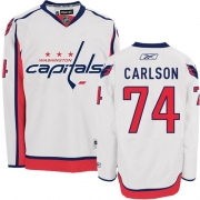 John Carlson Washington Capitals Reebok Men's Authentic Away Jersey - White