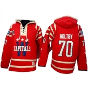 Braden Holtby Washington Capitals Old Time Hockey Men's Premier 2015 Winter Classic Sawyer Hooded Sweatshirt Jersey - Red