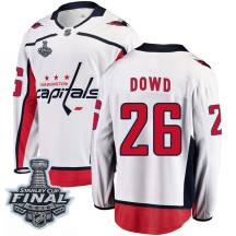 Nic Dowd Washington Capitals Fanatics Branded Youth Breakaway Away 2018 Stanley Cup Final Patch Jersey - White