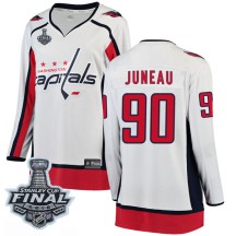 Joe Juneau Washington Capitals Fanatics Branded Women's Breakaway Away 2018 Stanley Cup Final Patch Jersey - White