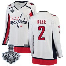 Ken Klee Washington Capitals Fanatics Branded Women's Breakaway Away 2018 Stanley Cup Final Patch Jersey - White