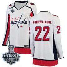Steve Konowalchuk Washington Capitals Fanatics Branded Women's Breakaway Away 2018 Stanley Cup Final Patch Jersey - White
