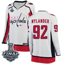Michael Nylander Washington Capitals Fanatics Branded Women's Breakaway Away 2018 Stanley Cup Final Patch Jersey - White