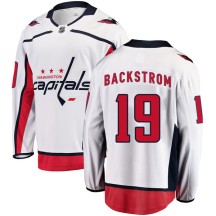 Nicklas Backstrom Washington Capitals Fanatics Branded Youth Breakaway Away Jersey - White
