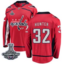 Dale Hunter Washington Capitals Fanatics Branded Youth Breakaway Home 2018 Stanley Cup Champions Patch Jersey - Red