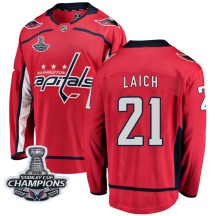 Brooks Laich Washington Capitals Fanatics Branded Youth Breakaway Home 2018 Stanley Cup Champions Patch Jersey - Red