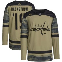 Nicklas Backstrom Washington Capitals Adidas Men's Authentic Military Appreciation Practice Jersey - Camo