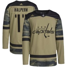 Jeff Halpern Washington Capitals Adidas Men's Authentic Military Appreciation Practice Jersey - Camo