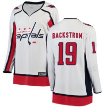 Nicklas Backstrom Washington Capitals Fanatics Branded Women's Breakaway Away Jersey - White