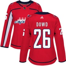 Nic Dowd Washington Capitals Adidas Women's Authentic Home Jersey - Red