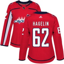 Carl Hagelin Washington Capitals Adidas Women's Authentic Home Jersey - Red