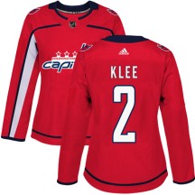 Ken Klee Washington Capitals Adidas Women's Authentic Home Jersey - Red