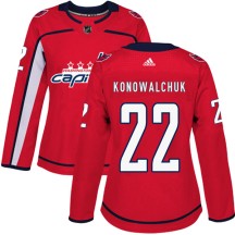 Steve Konowalchuk Washington Capitals Adidas Women's Authentic Home Jersey - Red