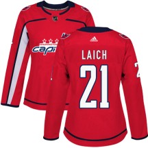 Brooks Laich Washington Capitals Adidas Women's Authentic Home Jersey - Red