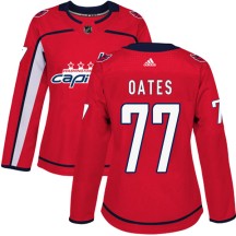 Adam Oates Washington Capitals Adidas Women's Authentic Home Jersey - Red