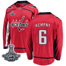 Michal Kempny Washington Capitals Fanatics Branded Men's Breakaway Home 2018 Stanley Cup Champions Patch Jersey - Red