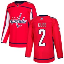 Ken Klee Washington Capitals Adidas Youth Authentic Home Jersey - Red