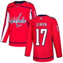 Chris Simon Washington Capitals Adidas Youth Authentic Home Jersey - Red