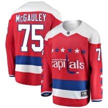 Tim McGauley Washington Capitals Fanatics Branded Men's Breakaway Alternate Jersey - Red