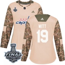 Brendan Witt Washington Capitals Adidas Women's Authentic Veterans Day Practice 2018 Stanley Cup Final Patch Jersey - Camo