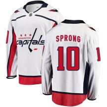 Daniel Sprong Washington Capitals Fanatics Branded Men's ized Breakaway Away Jersey - White