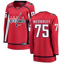 Tim McGauley Washington Capitals Fanatics Branded Women's Breakaway Home Jersey - Red