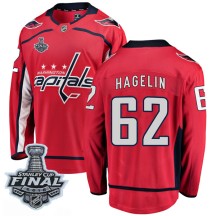 Carl Hagelin Washington Capitals Fanatics Branded Men's Breakaway Home 2018 Stanley Cup Final Patch Jersey - Red