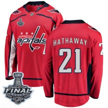 Garnet Hathaway Washington Capitals Fanatics Branded Youth Breakaway Home 2018 Stanley Cup Final Patch Jersey - Red