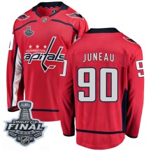 Joe Juneau Washington Capitals Fanatics Branded Youth Breakaway Home 2018 Stanley Cup Final Patch Jersey - Red