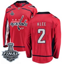 Ken Klee Washington Capitals Fanatics Branded Youth Breakaway Home 2018 Stanley Cup Final Patch Jersey - Red