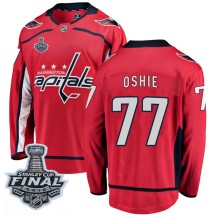 T.J. Oshie Washington Capitals Fanatics Branded Youth Breakaway Home 2018 Stanley Cup Final Patch Jersey - Red