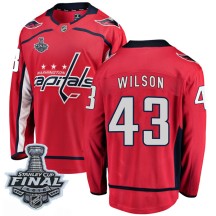 Tom Wilson Washington Capitals Fanatics Branded Youth Breakaway Home 2018 Stanley Cup Final Patch Jersey - Red