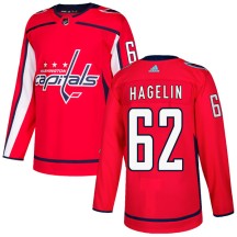 Carl Hagelin Washington Capitals Adidas Men's Authentic Home Jersey - Red