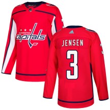 Nick Jensen Washington Capitals Adidas Men's Authentic Home Jersey - Red