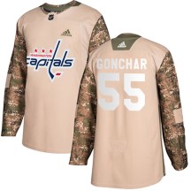 Sergei Gonchar Washington Capitals Adidas Youth Authentic Veterans Day Practice Jersey - Camo