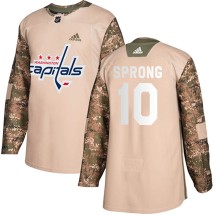 Daniel Sprong Washington Capitals Adidas Youth Authentic ized Veterans Day Practice Jersey - Camo