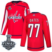 Adam Oates Washington Capitals Adidas Youth Authentic Home 2018 Stanley Cup Final Patch Jersey - Red