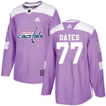 Adam Oates Washington Capitals Adidas Youth Authentic Fights Cancer Practice Jersey - Purple