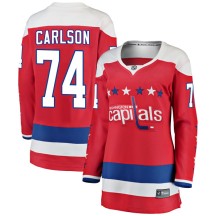John Carlson Washington Capitals Fanatics Branded Women's Breakaway Alternate Jersey - Red