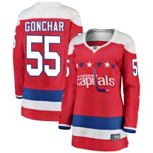 Sergei Gonchar Washington Capitals Fanatics Branded Women's Breakaway Alternate Jersey - Red