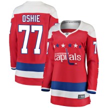 T.J. Oshie Washington Capitals Fanatics Branded Women's Breakaway Alternate Jersey - Red