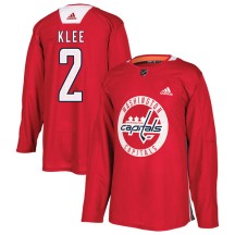 Ken Klee Washington Capitals Adidas Youth Authentic Practice Jersey - Red