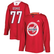 T.J. Oshie Washington Capitals Adidas Men's Authentic Practice Jersey - Red