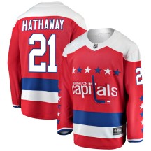Garnet Hathaway Washington Capitals Fanatics Branded Youth Breakaway Alternate Jersey - Red