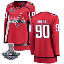 Joe Juneau Washington Capitals Fanatics Branded Women's Breakaway Home 2018 Stanley Cup Champions Patch Jersey - Red