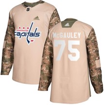 Tim McGauley Washington Capitals Adidas Men's Authentic Veterans Day Practice Jersey - Camo