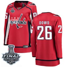Nic Dowd Washington Capitals Fanatics Branded Women's Breakaway Home 2018 Stanley Cup Final Patch Jersey - Red