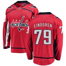 Charlie Lindgren Washington Capitals Fanatics Branded Men's Breakaway Home Jersey - Red