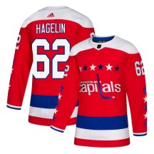 Carl Hagelin Washington Capitals Adidas Youth Authentic Alternate Jersey - Red